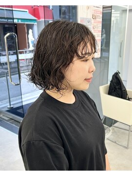 ブラウン(Brown) ボブパーマ