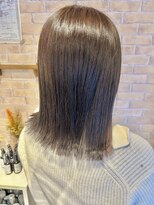 ブレス ヘアー clara店(Bless HAIR) 20代.30代.40代/外ハネが大人かわいい/切りっぱなしボブ/透明感