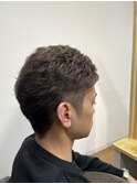 メンズショート/スモーキーベージュ/ブリーチカラー/20代30代