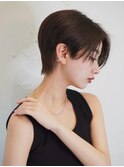 麗しのハンサムショート◎前髪なしフェザーショート小顔