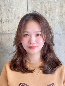 ハーフアンドハーフ(HALF and HALF) レイヤーカット/ラベンダーカラー/ラベンダーベージュ