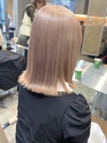 サンク 原宿 表参道(cinq)&nbsp;ミルクティーベージュハイトーンカラーブリーチありダブルカラー