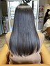 【憧れのさらツヤ髪に】クセ毛対策に♪☆カット+やわらか縮毛矯正￥12000～