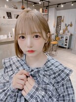 カシュカシュ 表参道(cache cache)&nbsp;ハイトーンボブ×アイドルぱっつん