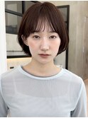 ショートヘアショートボブ縮毛矯正白髪ぼかし表参道青山30代