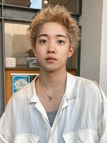 ラパンセヴェールメンズ 栄(LA PENSEE VERT MEN'S)&nbsp;ブロンドスパイキーショート