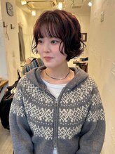 キキ(kiki) 【shiori】カシスレッド/ボブパーマ