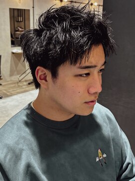 レジュアル(RESSUAL) スパイキーショート マッシュ センターパート ビジネス