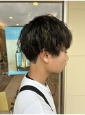 【岡谷市イルフプラザ1F/美容室マルシェ】_メンズハイライト