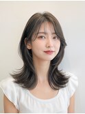 大人可愛い◎ハッシュカットくびれヘア×オリーブグレーp北浦和