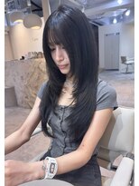 カラフクオカ 薬院駅前(Cara FUKUOKA)&nbsp;レイヤーカット&ダークグレージュ★福岡暗髪カラー