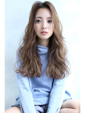 ブラン 梅田(Blanc) 【Blanc 梅田】ラフウェーブ/ベージュカラー/ロング