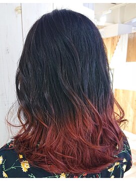 ギャレット 新宿店(Garret) ビビッドカラーバレイヤージュ