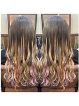 ディー エメ(D-aimer-) ペールトーンなレインボーグラデーションエクステ