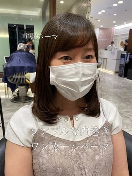 アピッシュ ギンザ(apish ginza) tomo ハンドブローでこのまとまり。ワンカールデジタルパーマ