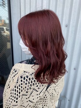 ナンバー 秋田店(N°) ヘルシースタイル/斜めバング/レイヤーロング/ウェーブ巻き