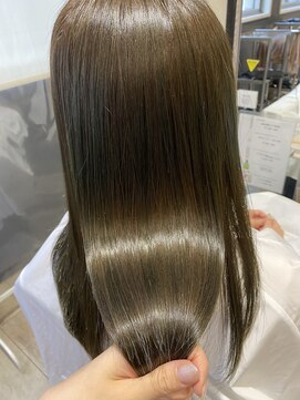 トリコ 梅田茶屋町店(trico) 髪質改善トリートメント×モノトーンオリーブ