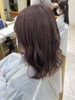 アプリバイリアン 浦和2号店(appri by Rien)&nbsp;ピンクベージュ/切りっぱなしロブ