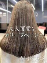 フォンズ(FONS)&nbsp;ブリーチなし透明感カラー/オリーブグレージュ/オリーブカラー