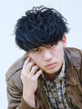 モットコウ 岡山駅前(Mot-Co) 王道ブルーブラックマッシュ