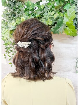 ロカット サロン(Roquat Salon) ボブモテ髪お呼ばれハーフアップ【振袖/袴ヘア/立川/立川】