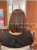 20代30代40代前下がりストレート大人ボブリップライン
