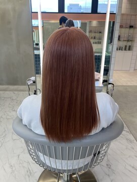 ロンドルーチェ 心斎橋(Lond luce) ダークアッシュ/ミディアムレイヤーカット［髪質改善/縮毛矯正］