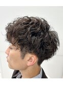 メンズカット、パーマ