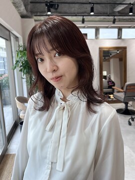 アドア 横浜(ADORE) 【ADORE横浜】ピンクブラウン×ミディアムレイヤー