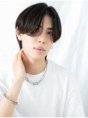 グレージュアッシュ小顔セミウェットなコンマへアa名護大東