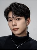 韓国マッシュセンターパートダウンパーマニュアンスパーマウルフ