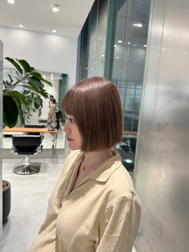 ガリカ 大名(Gallica) <オバマ>透明感たっぷりオリーブベージュにまとまるぷつっとボブ