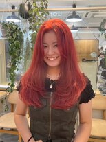 ロマリア(Lomalia) 【Lomalia表参道】オレンジカラー/ケアブリーチ/イメチェン