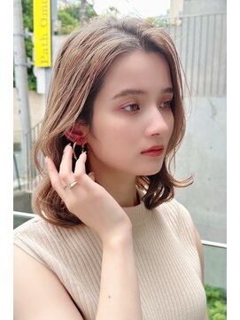 クーエフー(coo et fuu) ヘルシーレイヤーくびれレイヤーオリーブベージュ透明感カラー