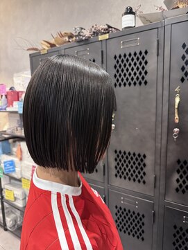 アチーブリス(achieve Liss) ボブスタイル黒髪暗髪☆大人可愛い×切りっぱなし20代30代40代