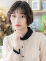 カバーヘアアンドスパ ブリス 浦和(COVER HAIR&SPA bliss)&nbsp;オリーブカラーマッシュパーマショートボブc5浦和20代30代40代
