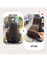 パドトロワ(Pas de trois)&nbsp;秋冬一押し髪質改善×マロングレージュ×極艶カラー