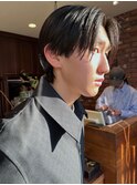 【Vicky指名】メンズカット 黒髪センターパート コンマ