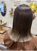 30代エンドカラー×グレージュ