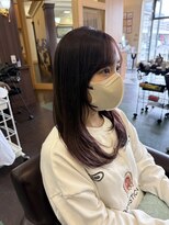 シャンプー ボーイ 宮崎柳丸店(SHAMPOO BOY) パープルブラウン【宮崎市/カラー】