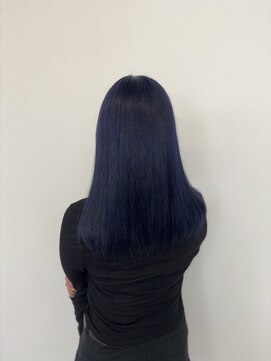 ラピステン 福岡天神 大名店(Lapis) ブルーブラック/チェリーブラウンミニウルフデジタルパーマ