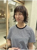 くせ毛みたいなニュアンスボブパーマ【mayu】【明石駅3分】