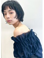 ゴブンノロク(GOBUN NO ROKU)&nbsp;20代30代大人可愛い艶感グレージュ切りっぱなしショート