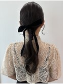 タイトポニーヘアセット