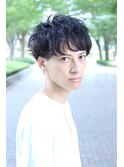 ナチュラルツイストのメンズマッシュレイヤースタイル♪