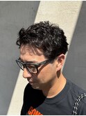 アップバング×ニュアンスパーマ