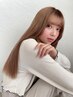 【前畑指名】カット+ナチュラルストレート+2stepトリートメント¥15400