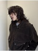 アンブレラカラーミディアムヘアショートカットセミロング50代