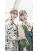 バサラ 大阪なんば店(VASARA)&nbsp;大阪なんば/小紋ヘア/着物ヘア/卒業式ヘア/成人式ヘア