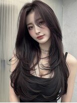 ノイズオオサカ 天王寺店(NOISM OSAKA)&nbsp;韓国風レイヤーカット/ロングレイヤー/ハッシュカット/10代20代